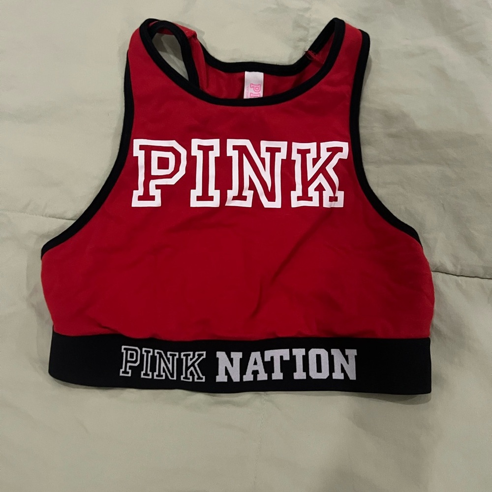 PINK Victoria's Secret Red Sports Bra